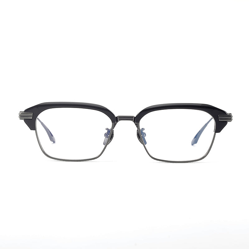 Retro Rectangular Titanium Glasses Frames