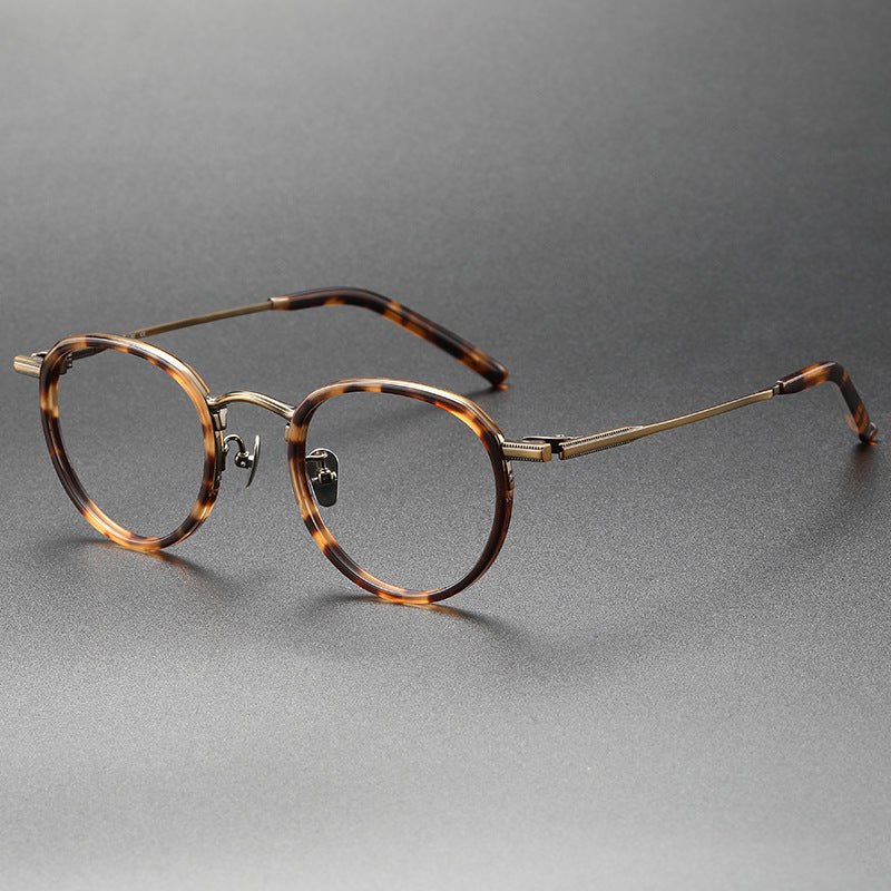 Vintage Round Titanium Glasses Frames