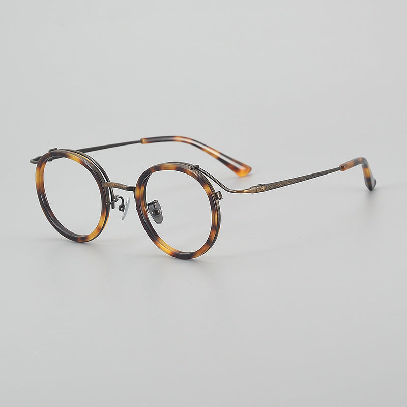 Vintage Round Titanium Glasses Frames