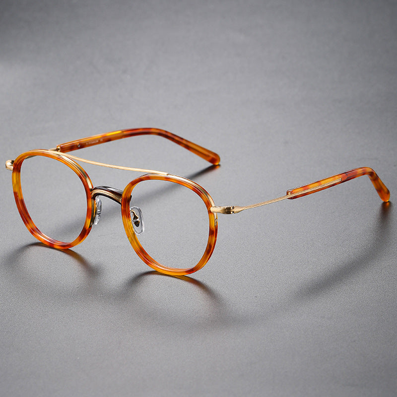 Vintage Round Titanium Glasses Frames