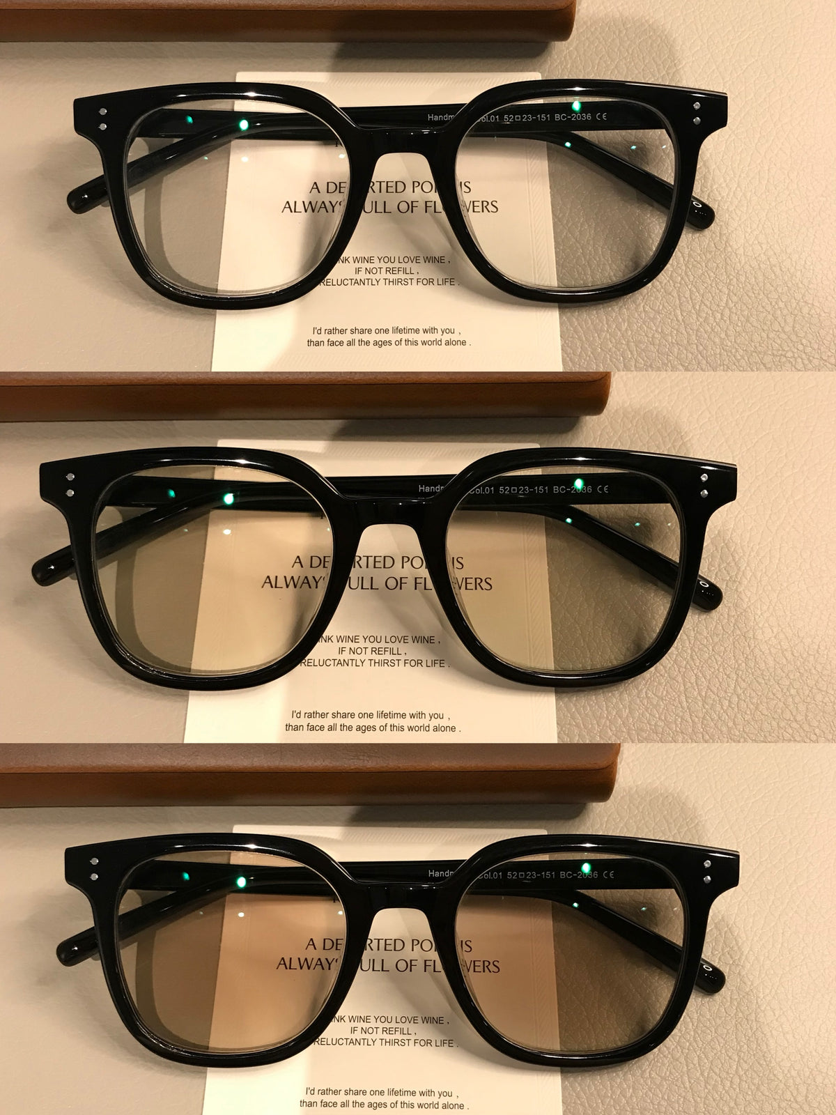 Geometric Square Eyeglass Frames with Angled Corners, Black Finishes or Matte Tortoiseshell