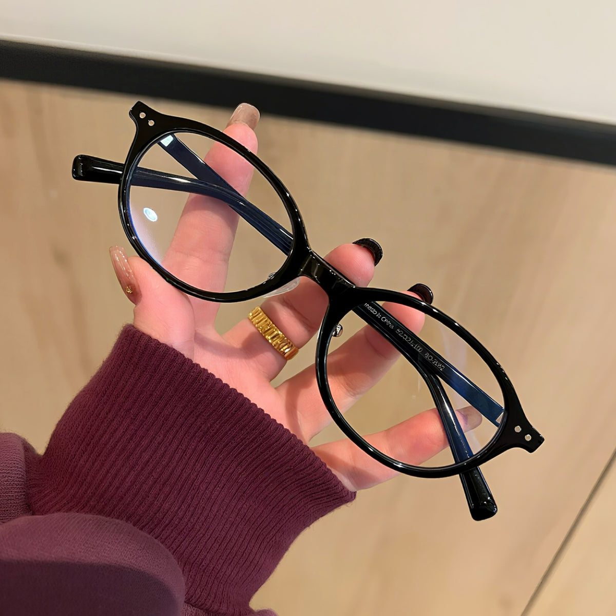 Retro Rounded Square Eyeglass Frames with Broad Rims, Tortoiseshell