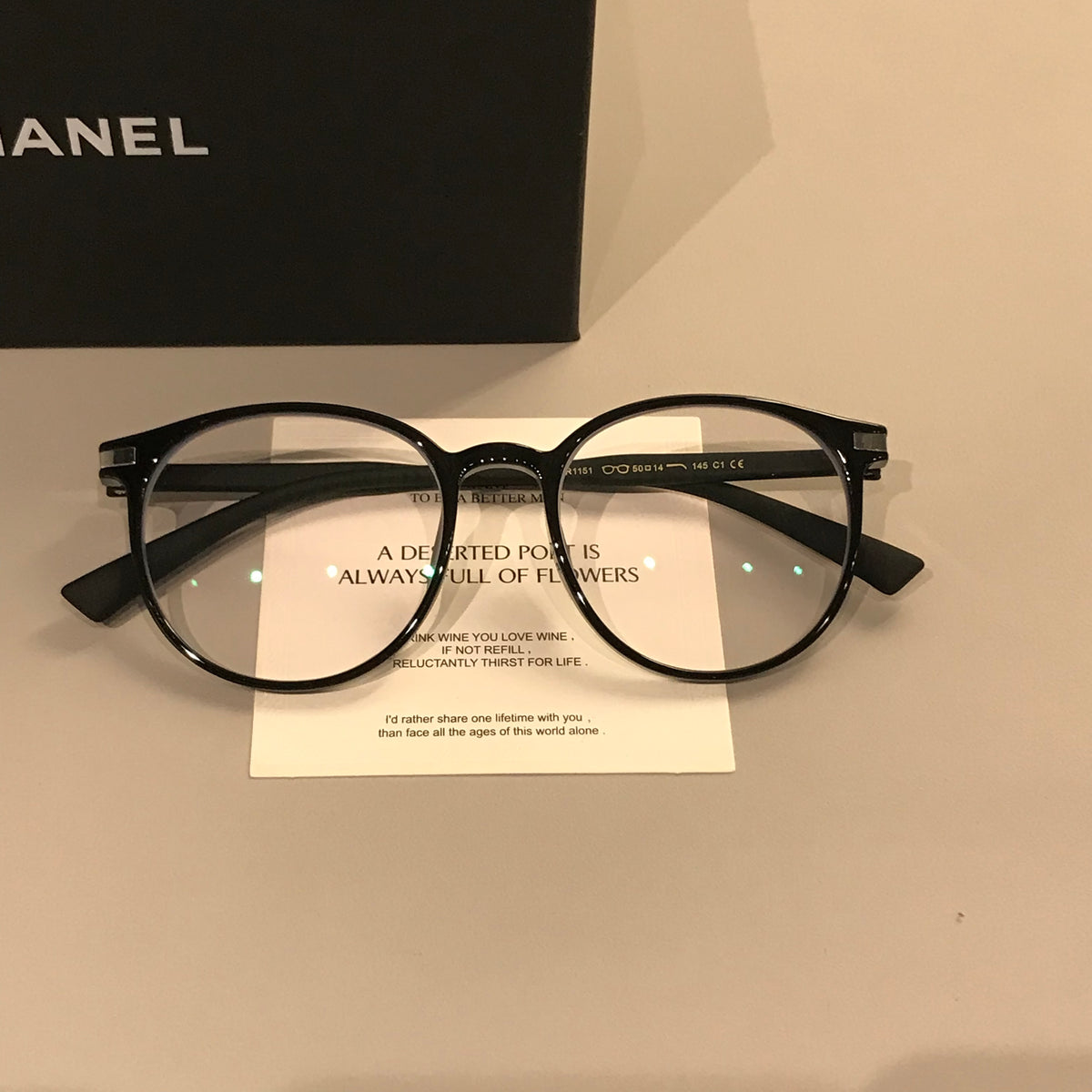 Women's Rounded Square Eyeglass Frames with a Slim Profile, Black