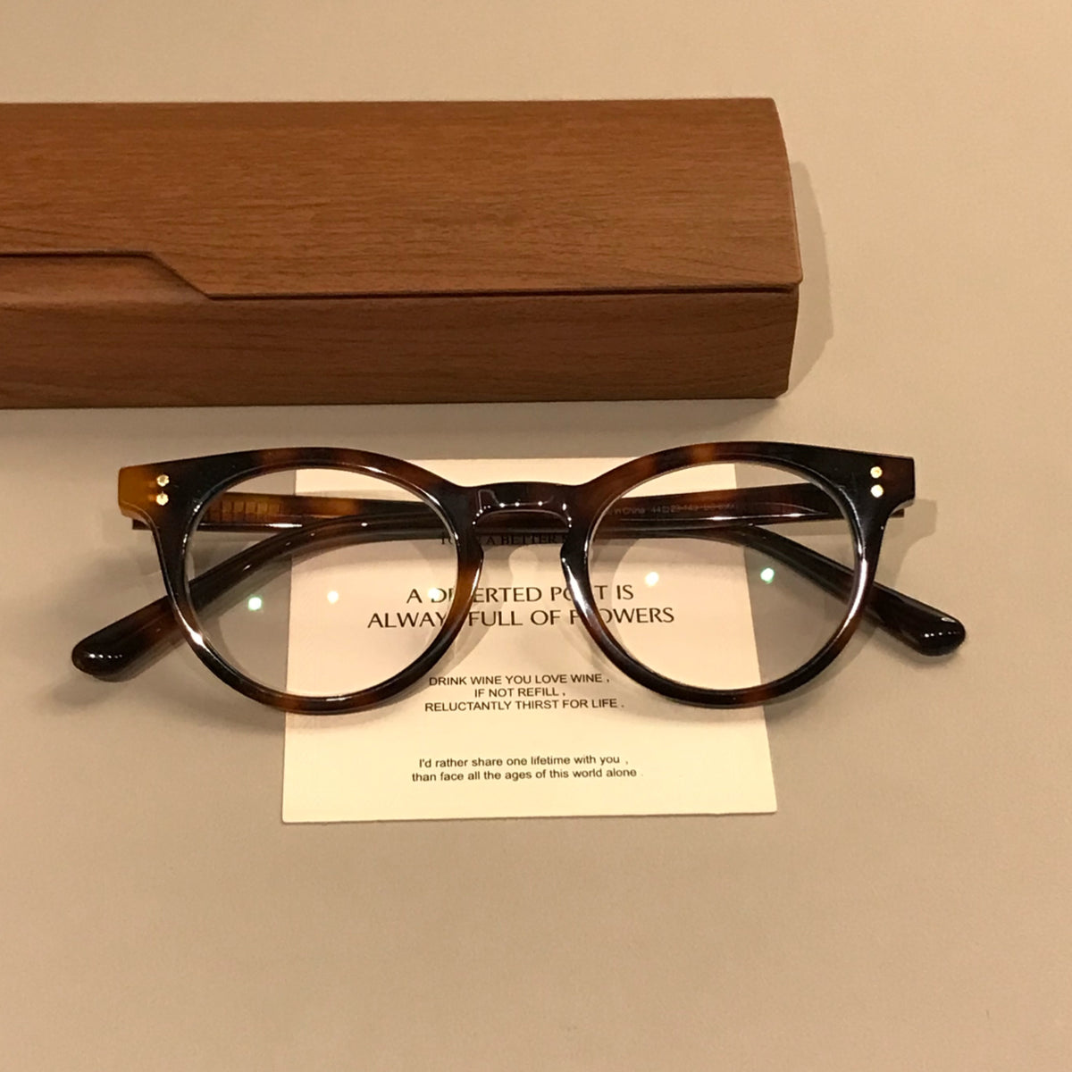Compact Oval Eyeglass Frames with Thick Rims, Black or Tortoiseshell