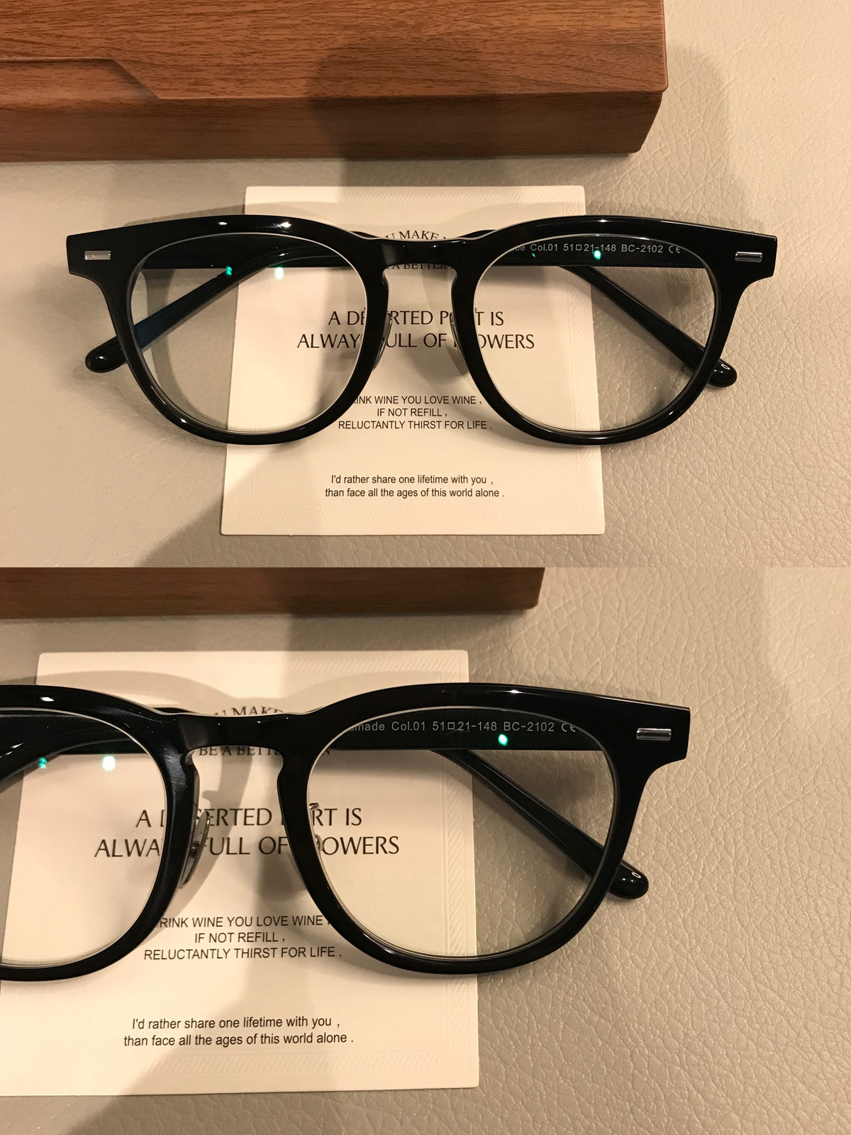 Men's Oversized Square Eyeglass Frames with a Thick Front, Black