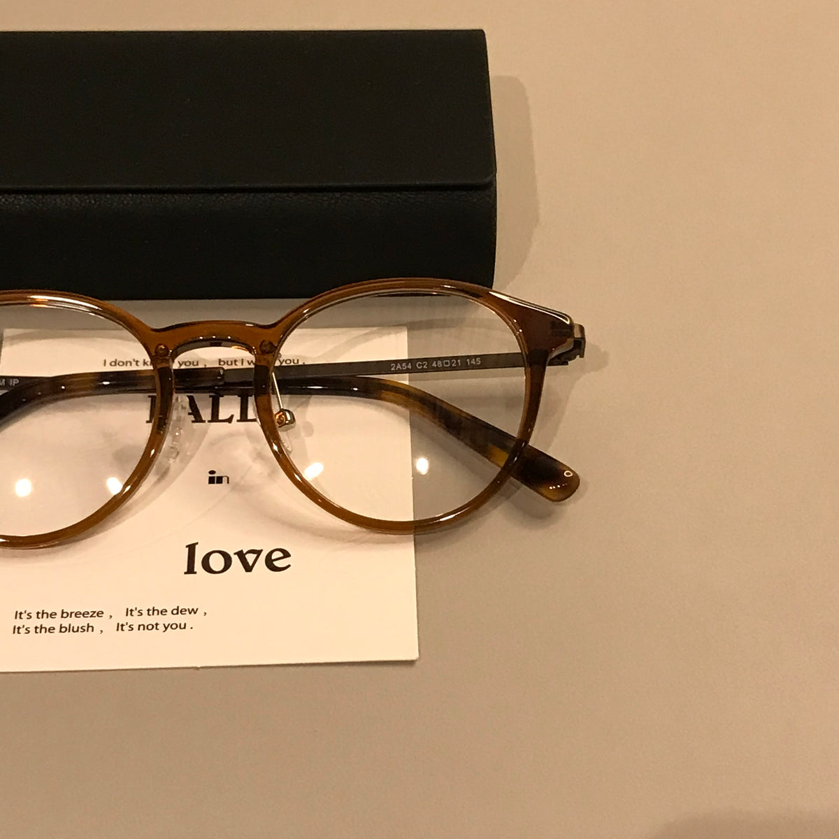 Compact Round Eyeglass Frames with Slim Temples, Black or Tortoiseshell
