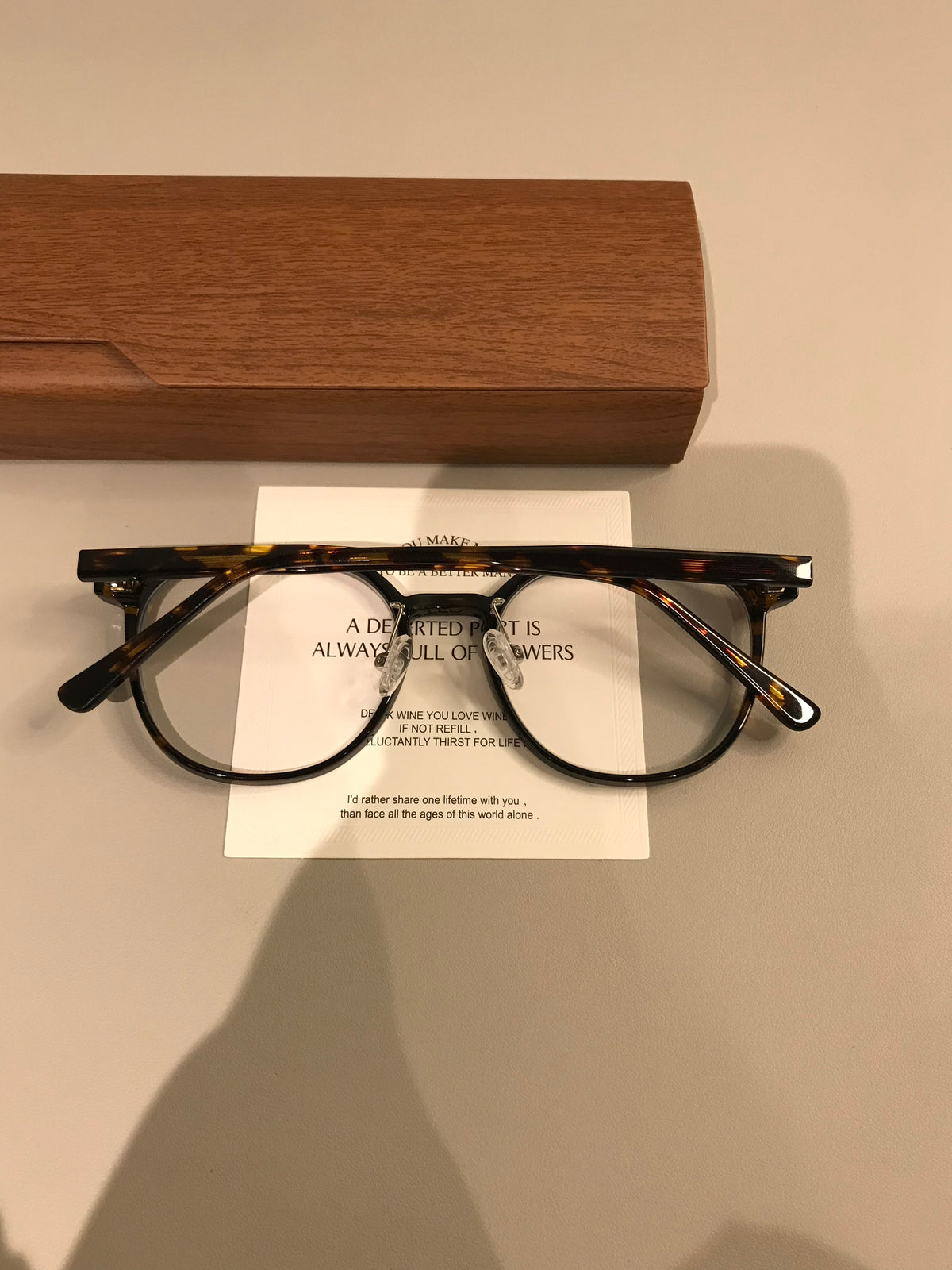 Rounded Square Eyeglass Frames with a Raised Brow, Amber Tortoiseshell or Black