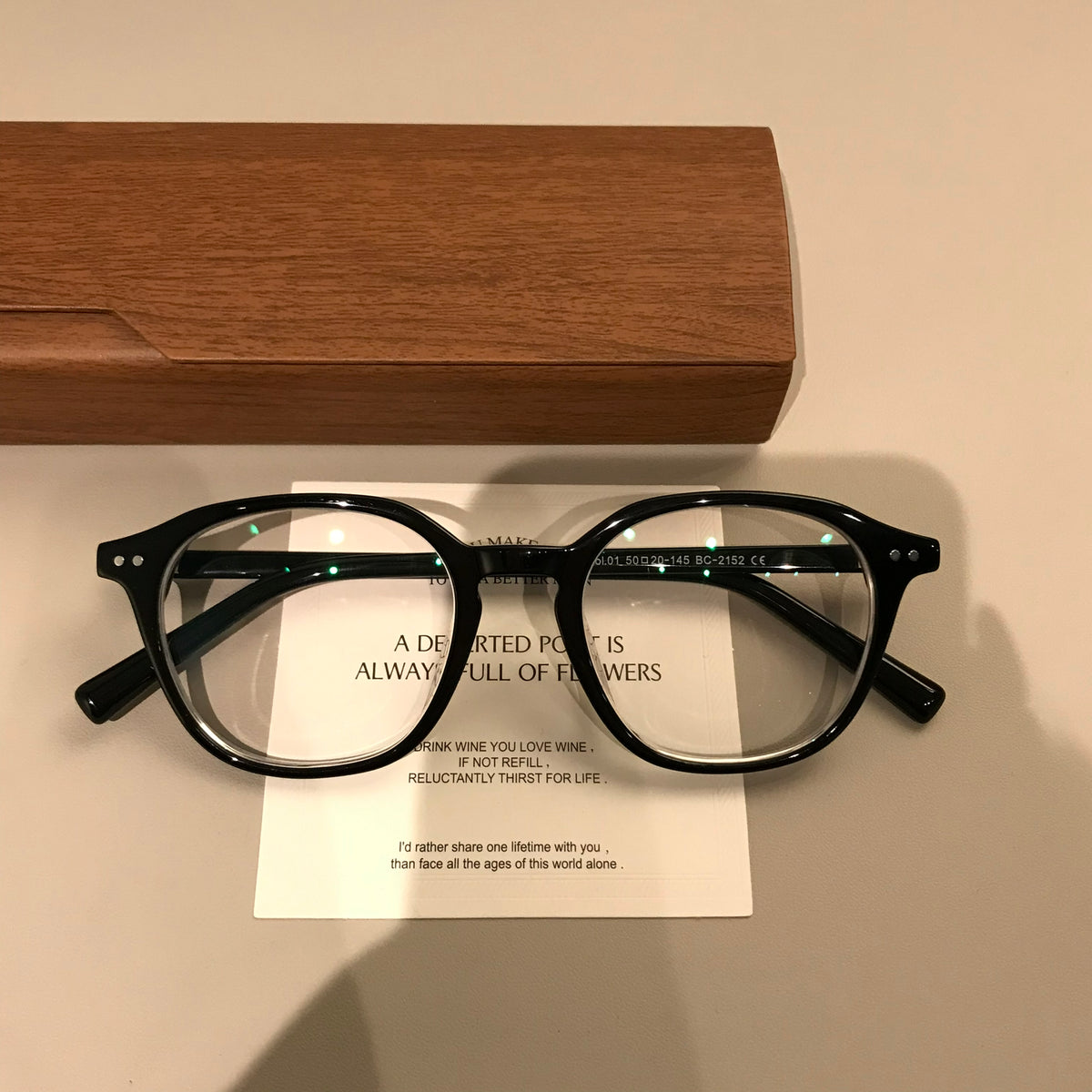 Retro Eyeglass Frames with a Rounded Front and Broad Temples, Four Colors