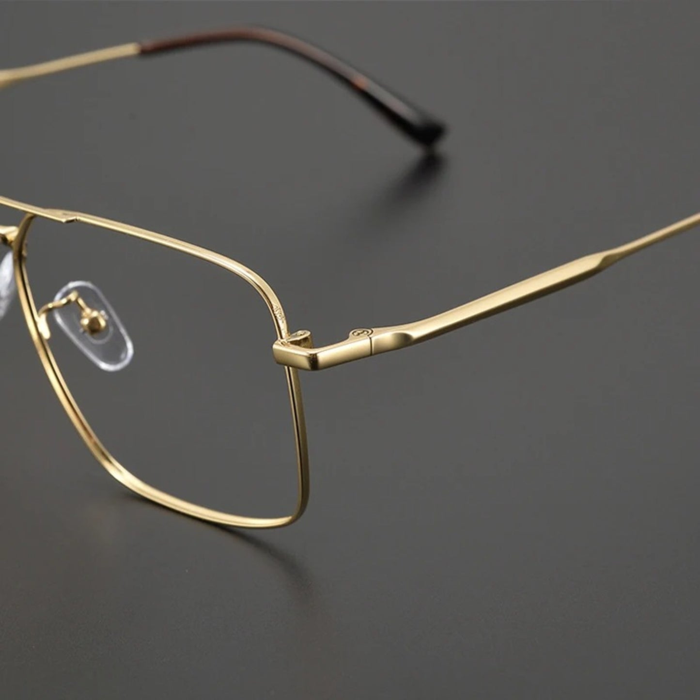 Alloy Geometric Pilot Prescription Eyeglasses
