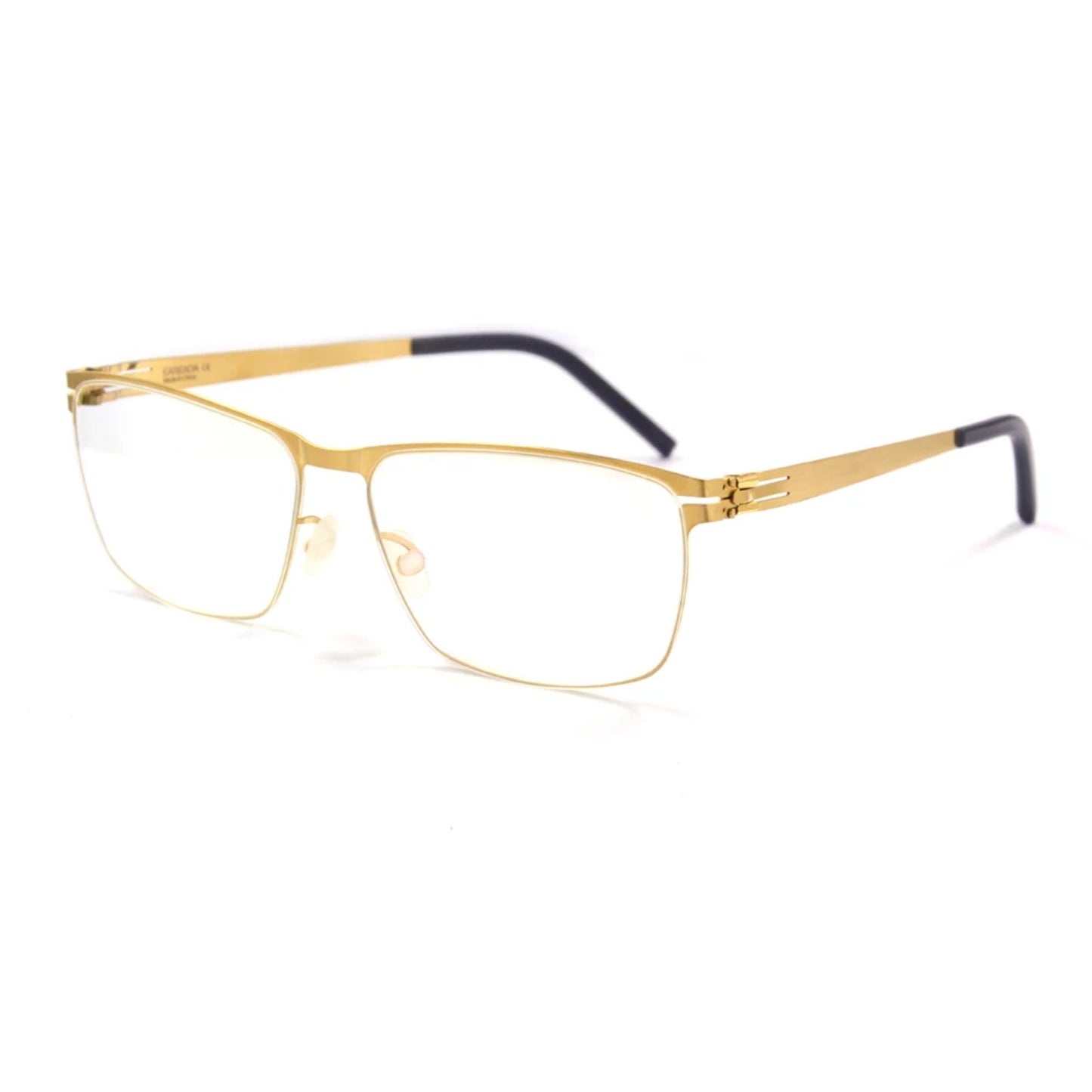 Stainless Steel Screwless Square Eyeglasses