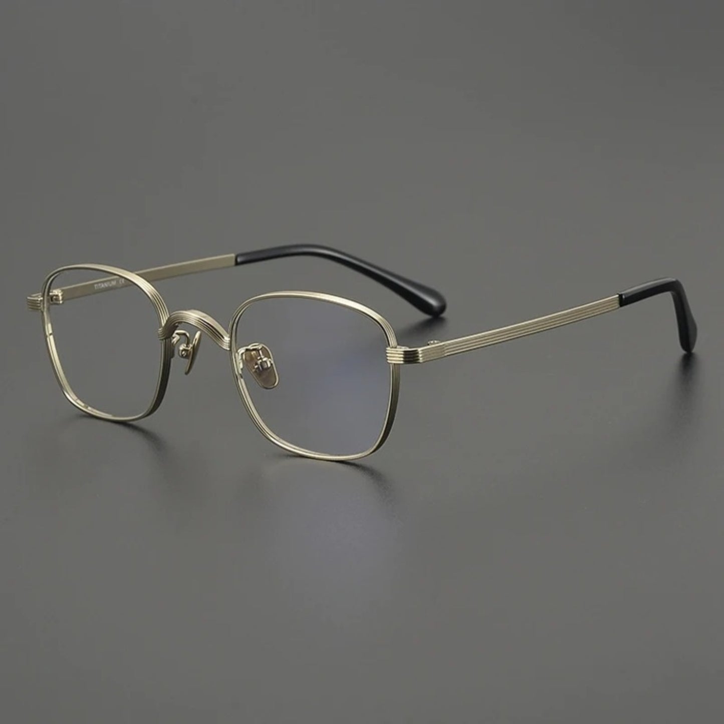 Titanium Square Prescription Eyeglasses
