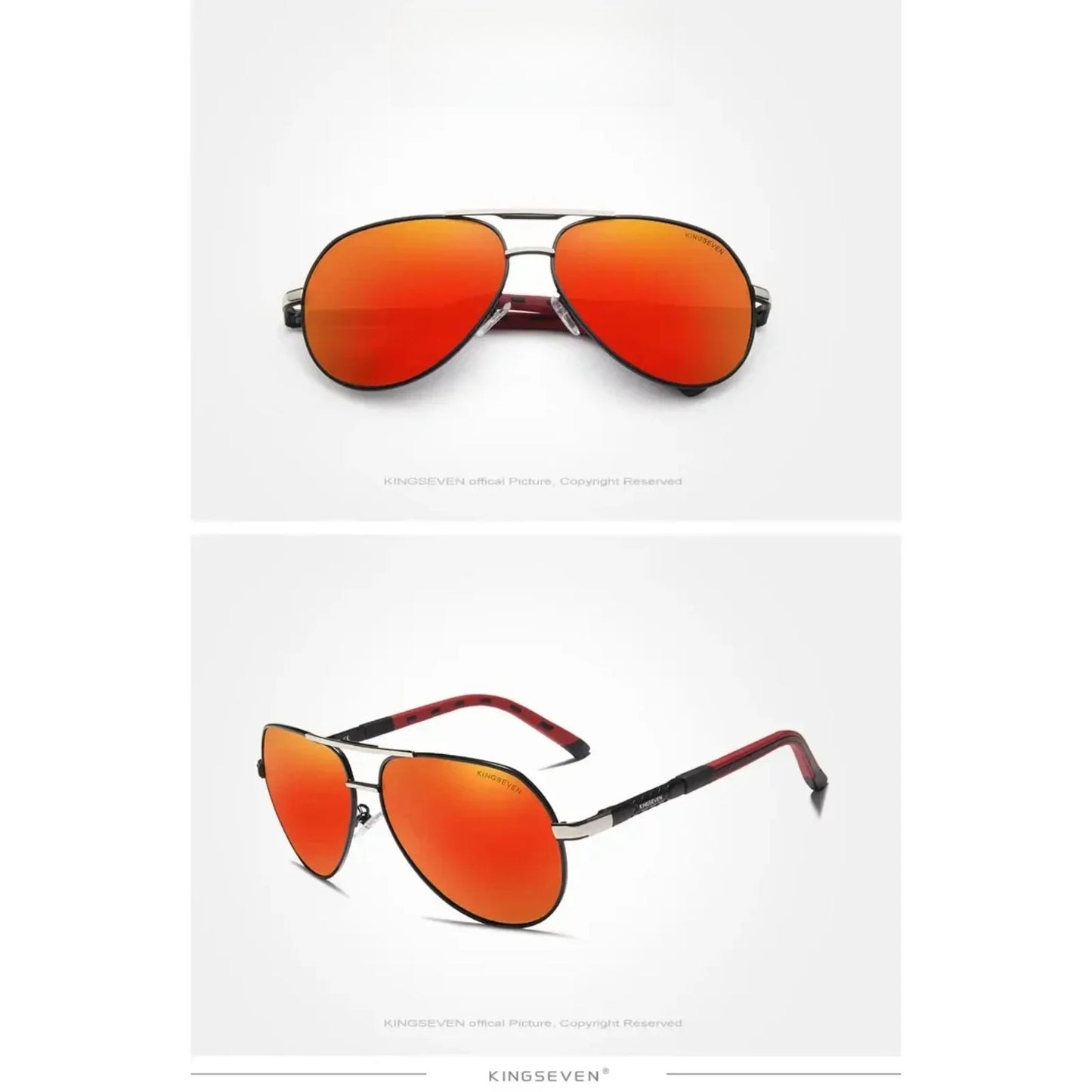 Aluminum Pilot Polarized UV400 Sunglasses