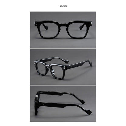 Plastic Black Square Eyeglasses