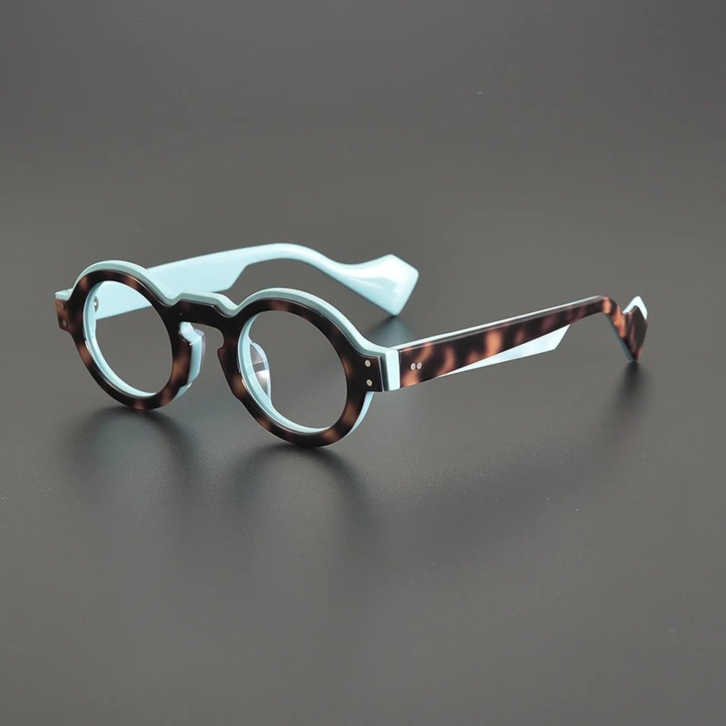 Acetate Chunky Round Prescription Eyeglasses