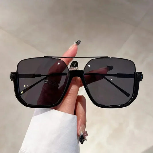 Alloy Oversized Square UV400 Sunglasses