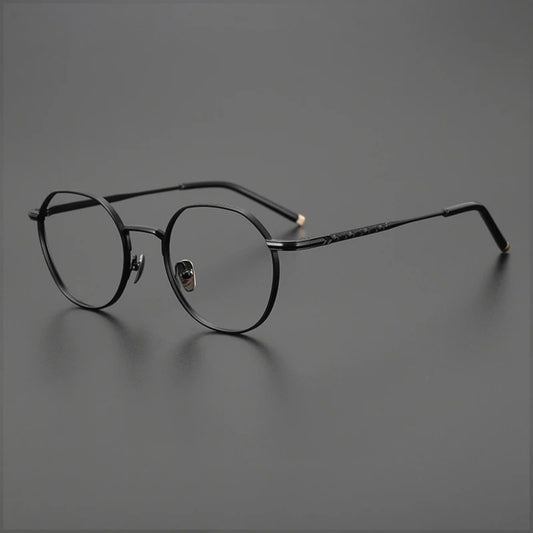 Japanese Titanium Wire Round Prescription Eyeglasses | Retro Optical Frame for Rx Lenses – CINILY UK