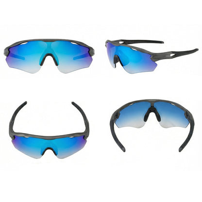 TR90 Half-Rim Windproof Sports Sunglasses for Cycling, Hiking and Outdoor Use