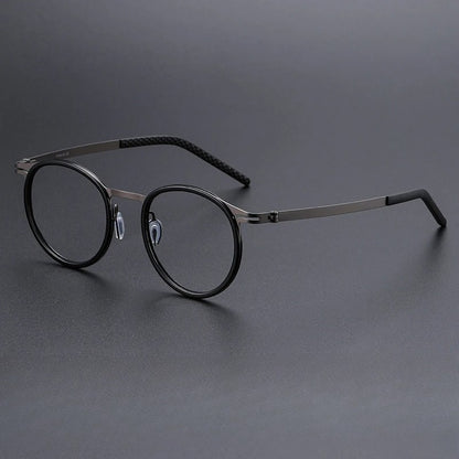 Vintage Round Reading Prescription Glasses Photochromic Anti-Blue Light