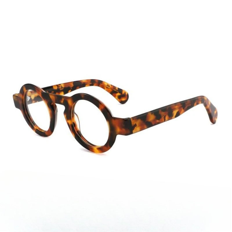 Handmade Acetate Round Prescription Glasses | Photochromic & Anti-Blue Light Options - Tortoise
