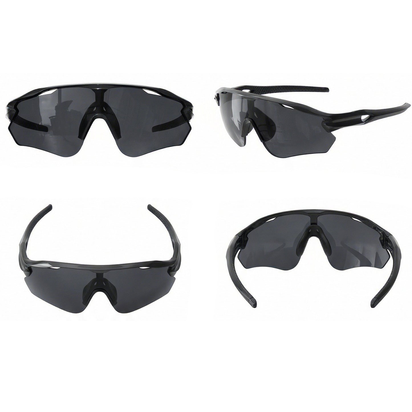 TR90 Half-Rim Windproof Sports Sunglasses for Cycling, Hiking and Outdoor Use