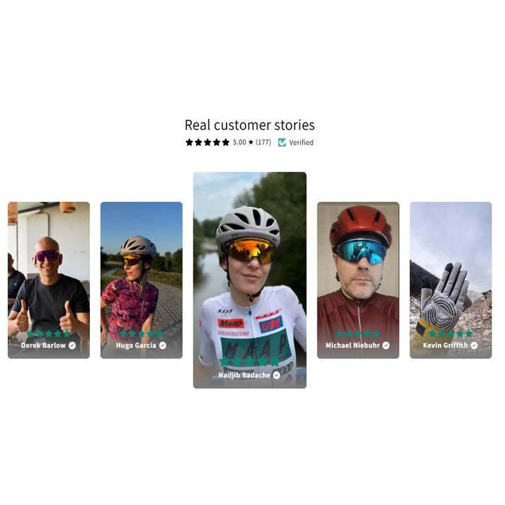 Cycling glasses buying guide showing lens coverage, fit, comfort and wind protection