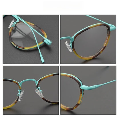 Titanium Cat Eye Prescription Eyeglasses