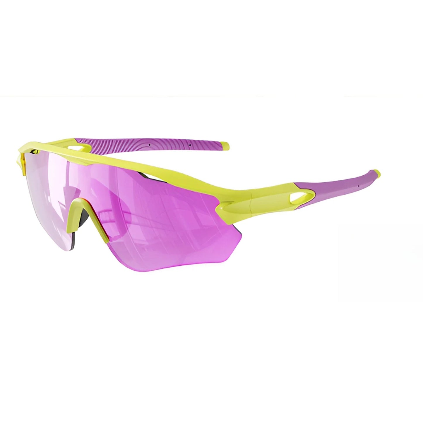 TR90 Half-Rim Windproof Sports Sunglasses for Cycling, Hiking and Outdoor Use