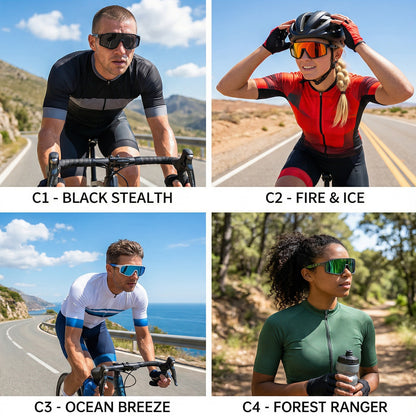 TR90 Angular Shield Sports Sunglasses with PC Lens for Cycling and Outdoor Use temple detail