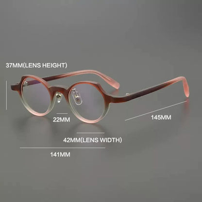 Acetate Small Cat Eye Prescription Eyeglasses | Petite Optical Frame for Rx Lenses – CINILY UK lens detail