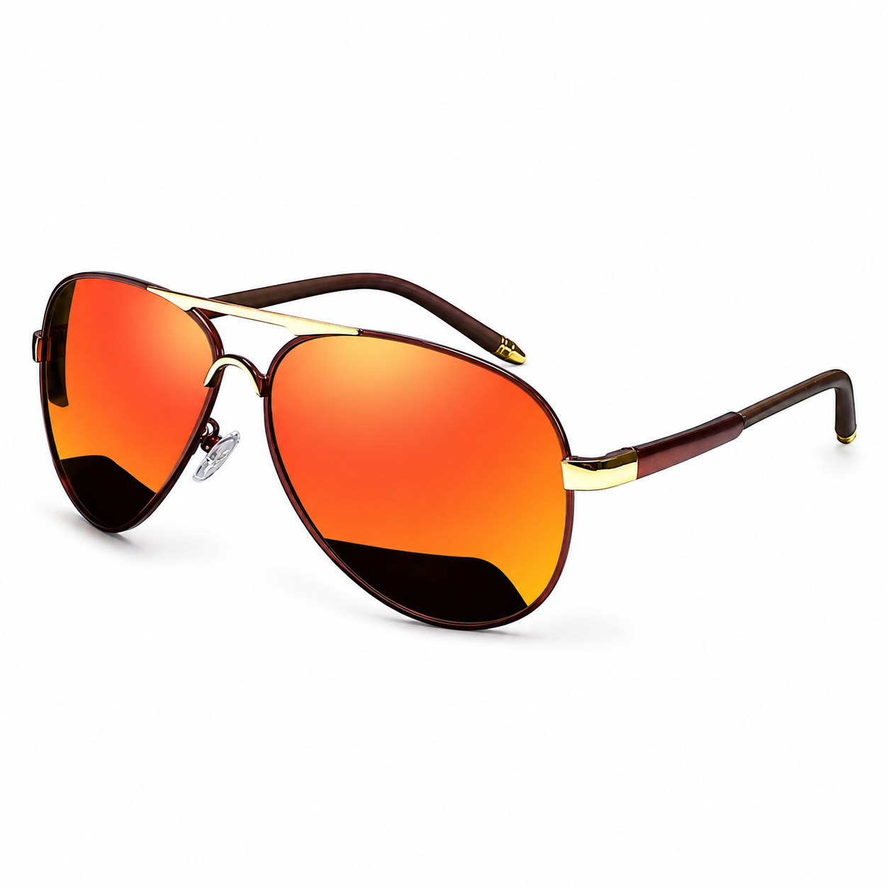 Pilot Polarized Mirror UV400 Sunglasses | HD Driving Aviator Shades – CINILY UK side view