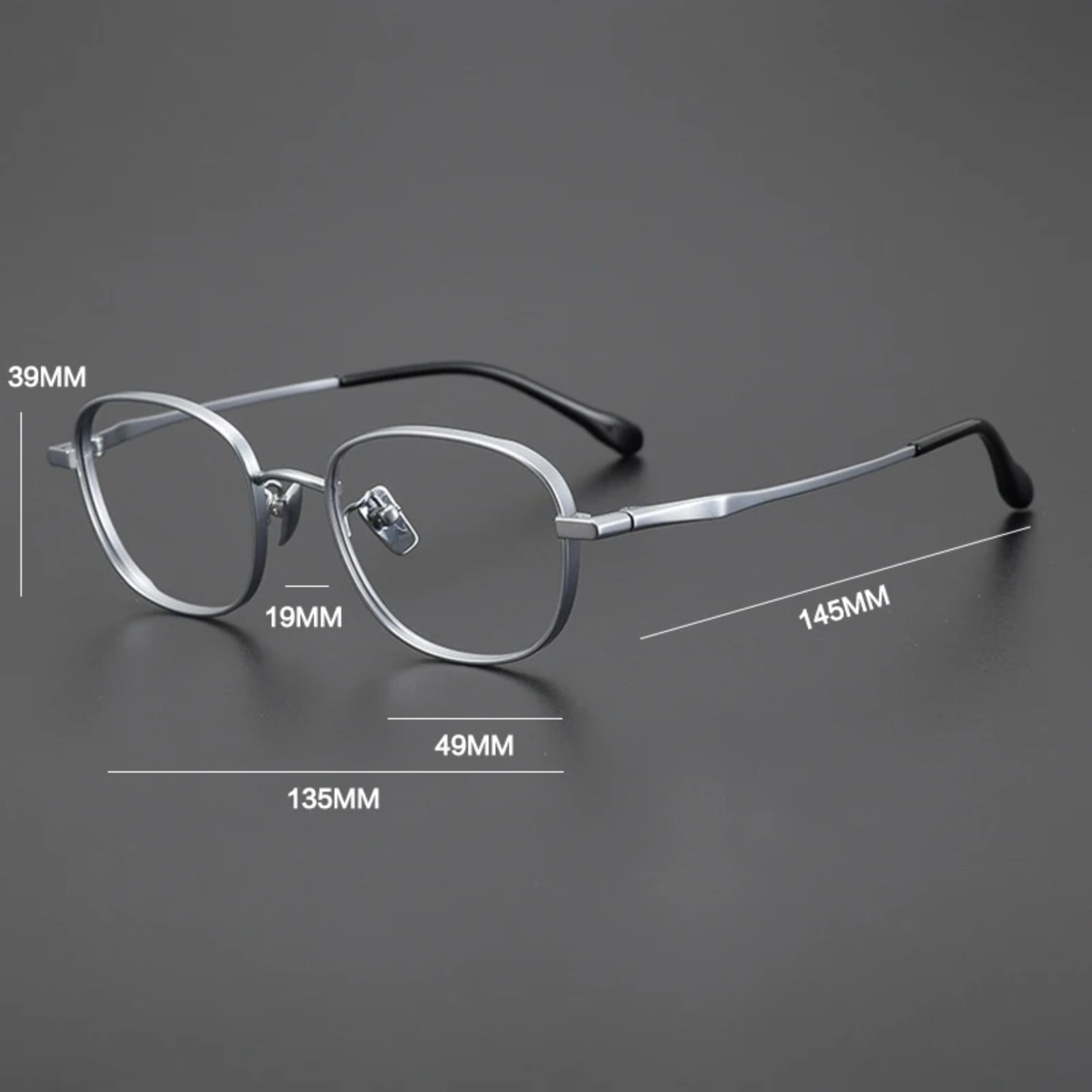 Petite Titanium Blue Panto Prescription Eyeglasses | Ultra-Light Optical Frame for Rx Lenses – CINILY UK additional product view