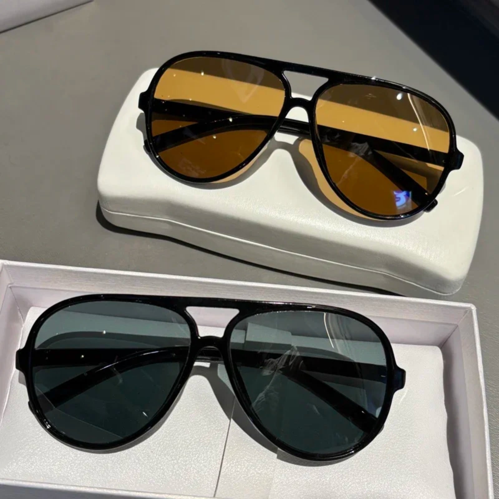 Pilot Polarized UV400 Sunglasses | Driving & Outdoor Shades – CINILY UK temple detail