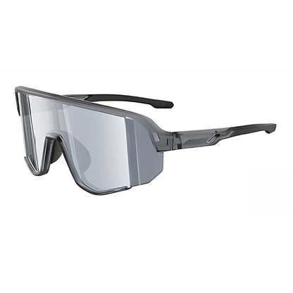 TR90 Cylindrical Shield Sports Sunglasses with PC Lens for Cycling and Outdoor Use side view