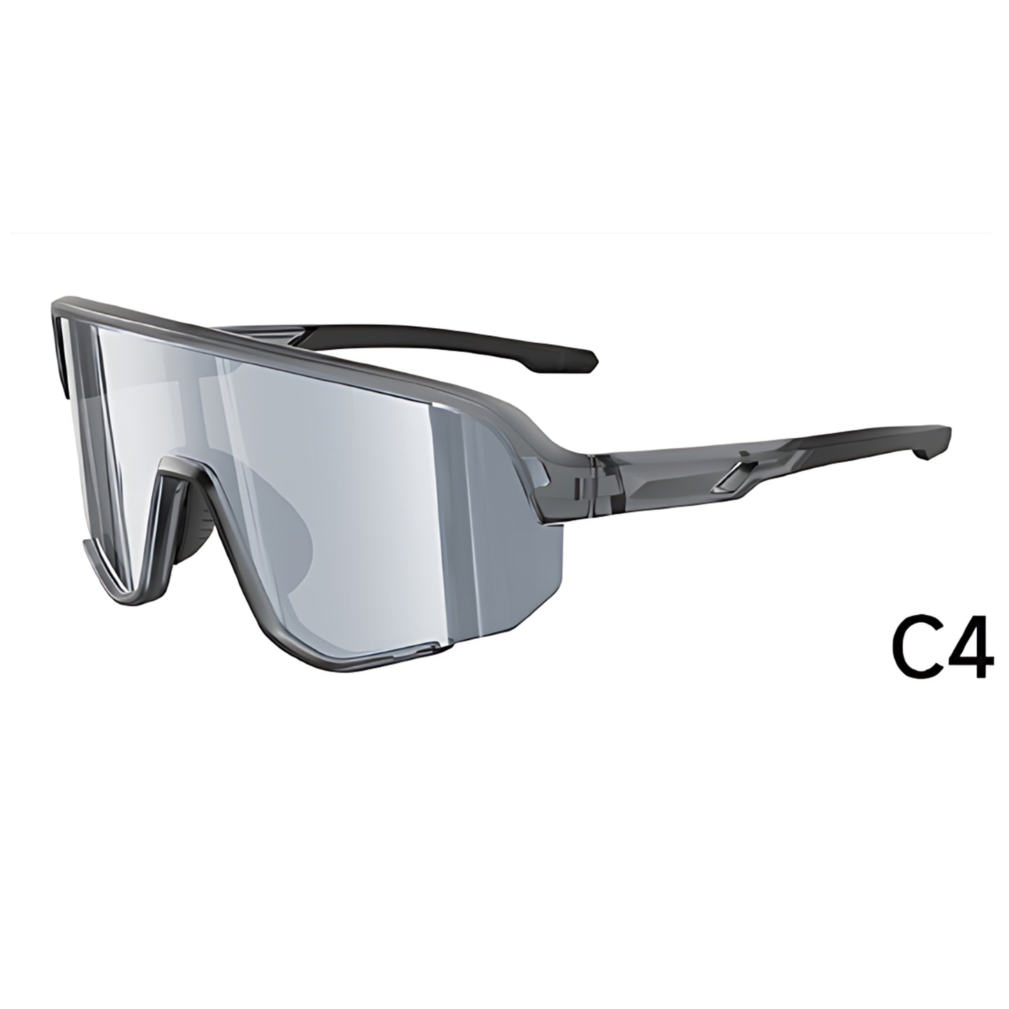 TR90 Shield Sports Sunglasses with PC Cylindrical Lens for Outdoor Sports