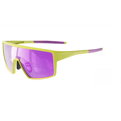 TR90 Wide Shield Sports Sunglasses with PC Lens for Cycling and Outdoor Use