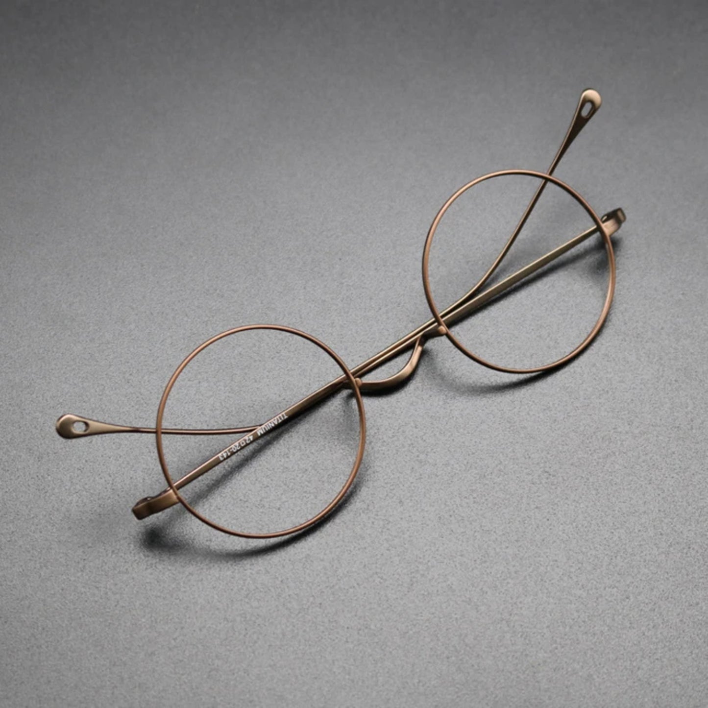 Petite Titanium Wire Round Eyeglasses