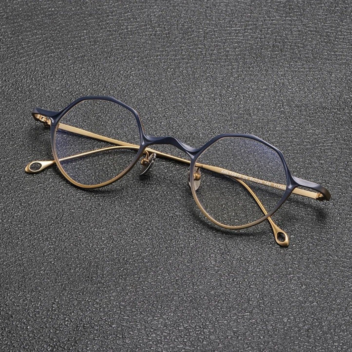 Titanium Small-Fit Round Prescription Eyeglasses