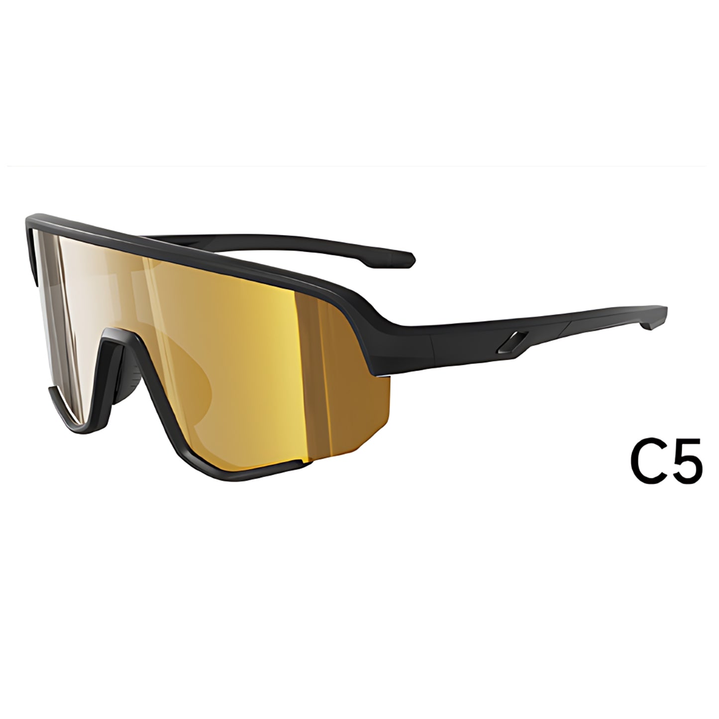TR90 Shield Sports Sunglasses with PC Cylindrical Lens for Outdoor Sports