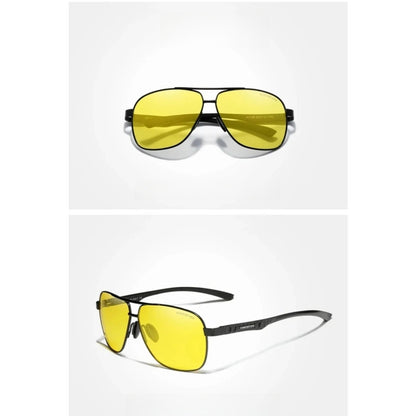 Aluminum Pilot Polarized UV400 Sunglasses | HD Driving Shades – CINILY UK additional product view