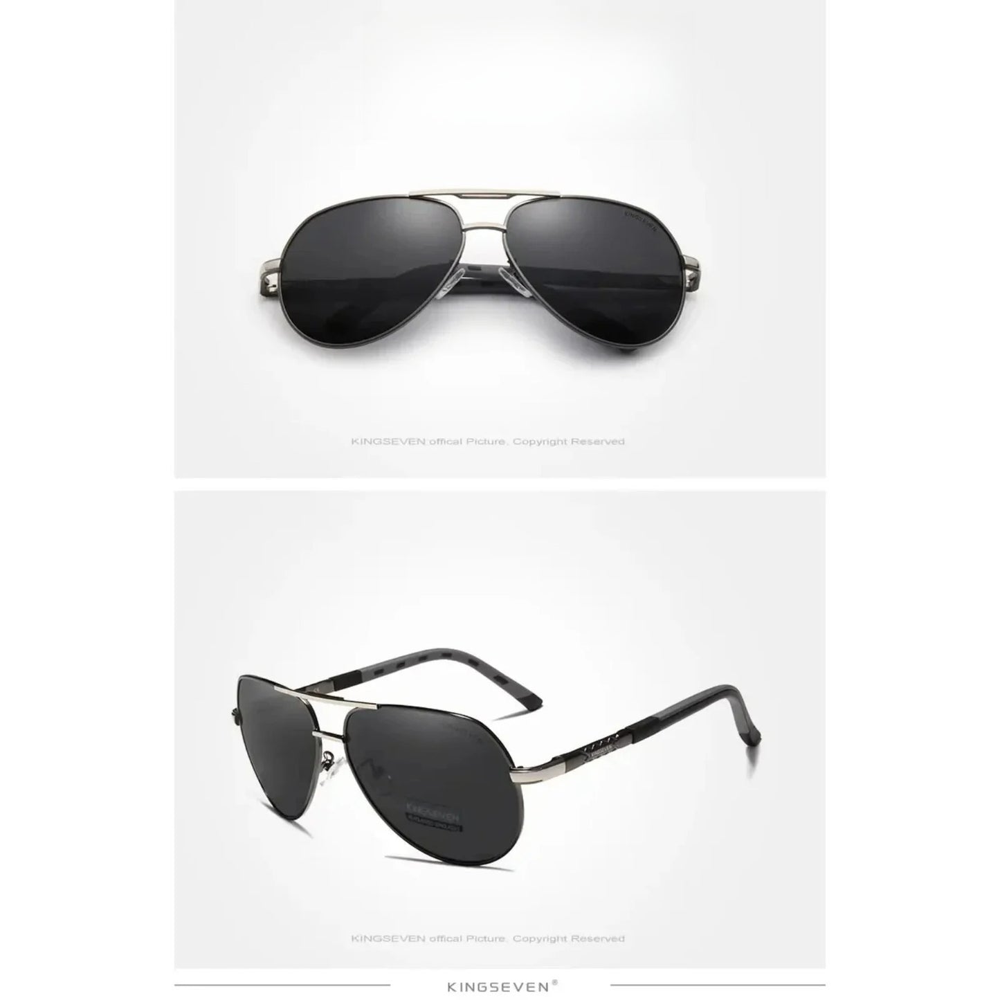 Aluminum Pilot Polarized UV400 Sunglasses