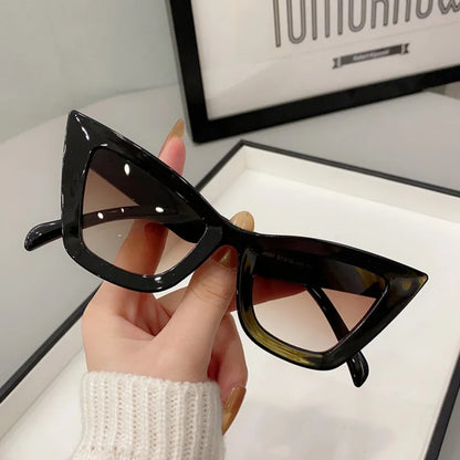 Plastic Oversized Cat Eye Sunglasses