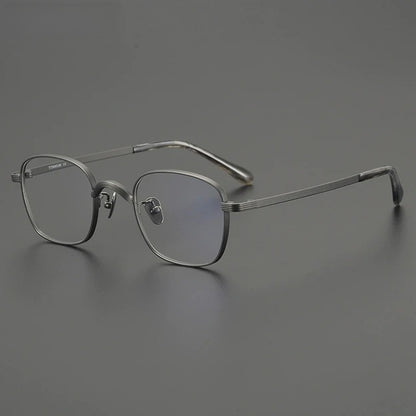 Titanium Square Prescription Eyeglasses