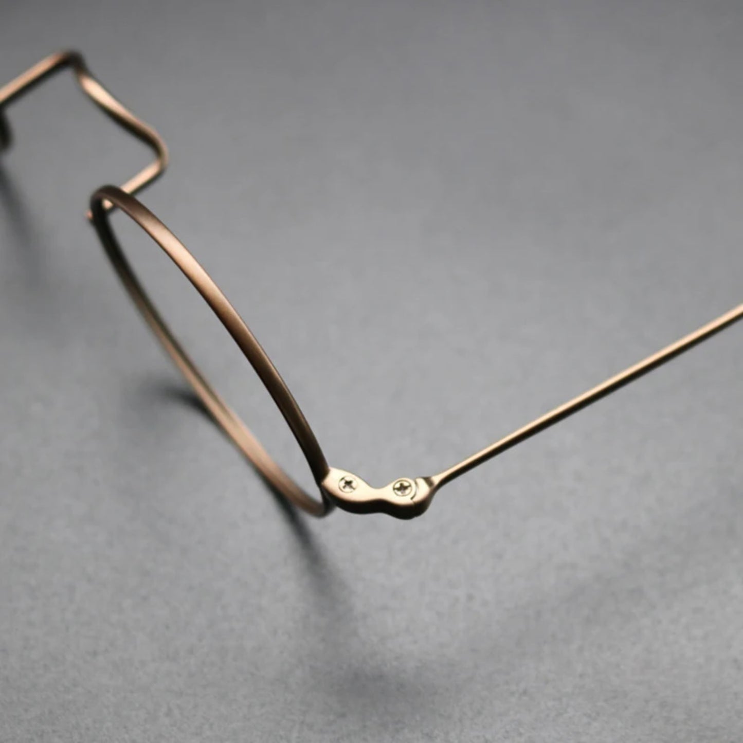 Petite Titanium Wire Round Eyeglasses
