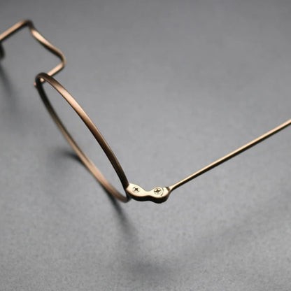 Petite Titanium Wire Round Prescription Eyeglasses | Ultra-Light Optical Frame for Rx Lenses – CINILY UK additional product view