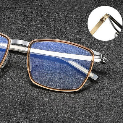 Acetate Screwless Square Eyeglasses