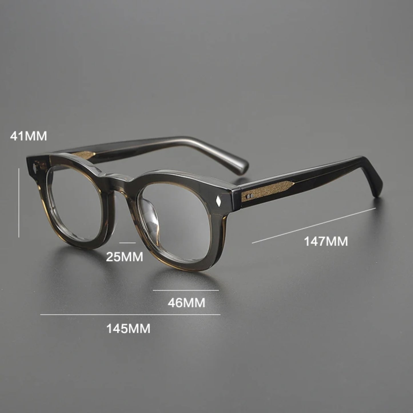 Acetate Chunky Round Eyeglasses
