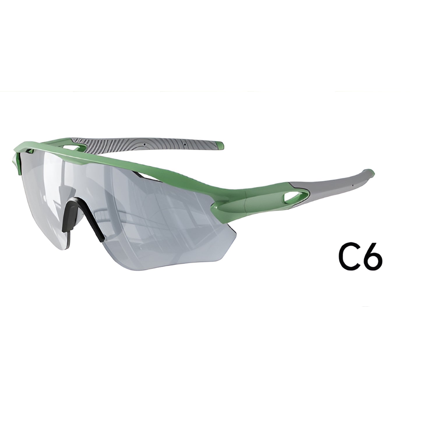 TR90 Half-Rim Windproof Sports Sunglasses for Cycling, Hiking and Outdoor Use