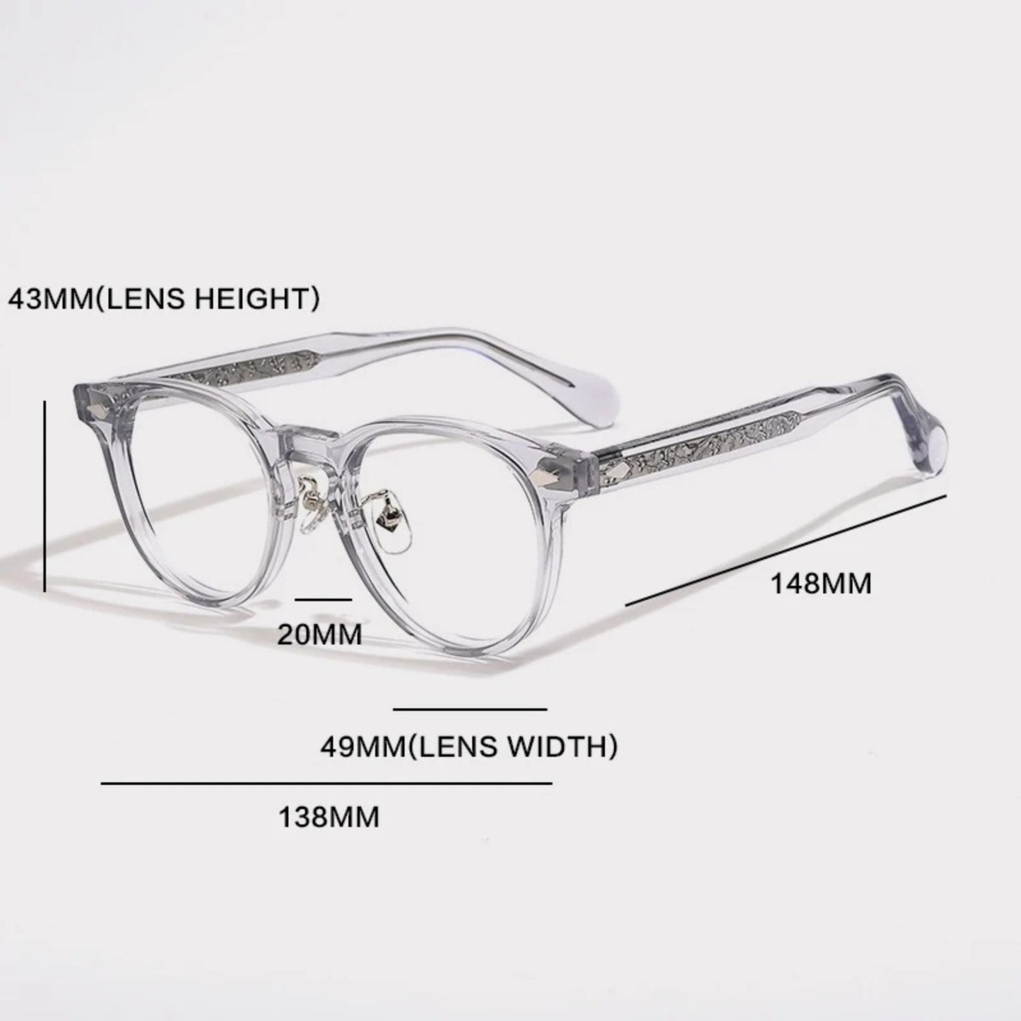 Acetate Round Prescription Eyeglasses