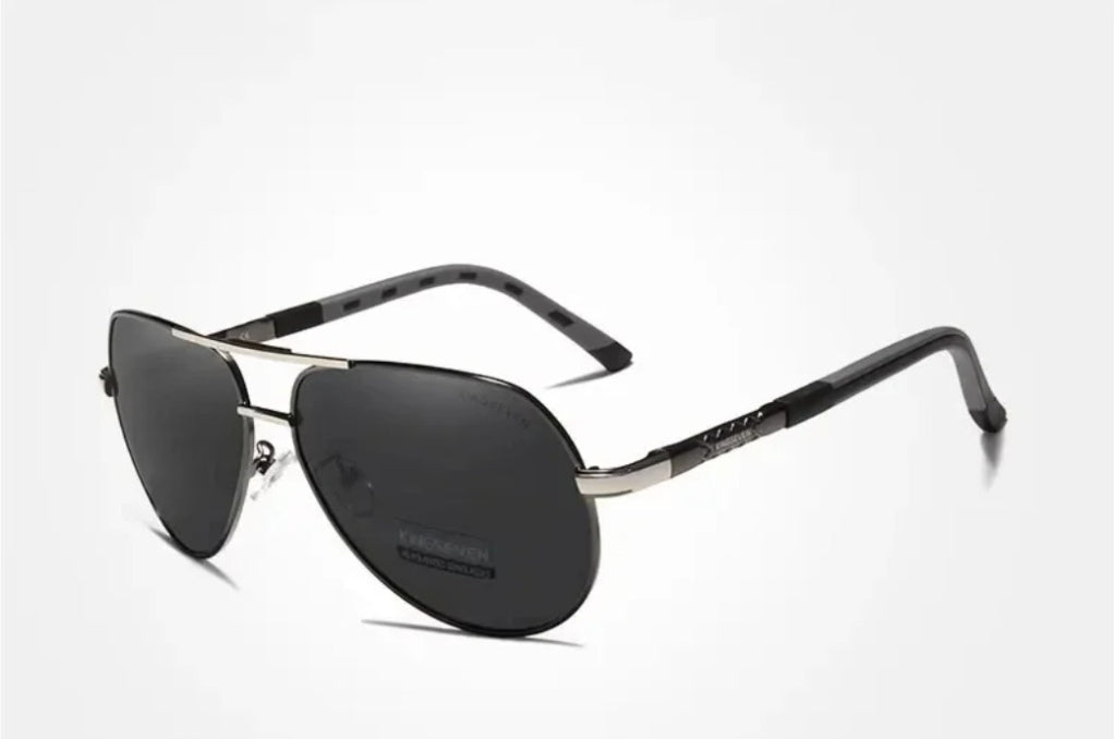Pilot Polarized UV400 Sunglasses | Lightweight Driving Shades – CINILY UK - GUNMETAL