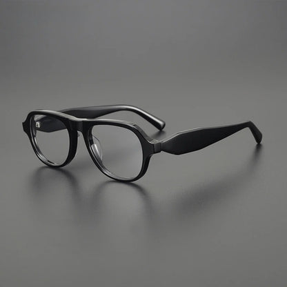 Acetate Chunky Square Eyeglasses | Bold Retro Optical Frames – CINILY UK